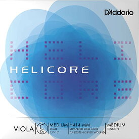 D'Addario Helicore Viola Strings H414 MM ダダリオ ヴィオラ弦 ミディアムスケール ミディアムテンション バラ弦 C線