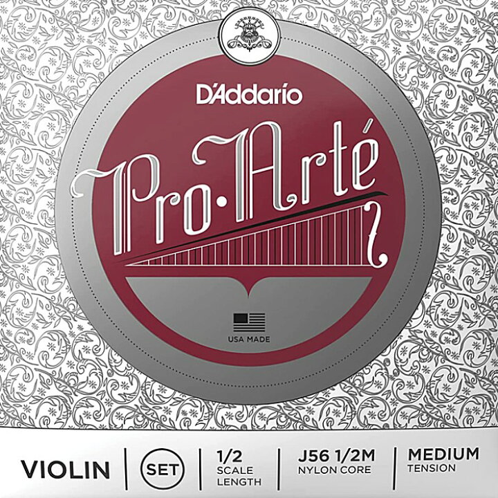 楽天市場】D'Addario Pro-Arte Violin String J56 1/2Mdadario ダダリオ バイオリン弦 プロアルテ 1/2スケール  ミディアムテンション セット : ギターパーツの店・ダブルトラブル