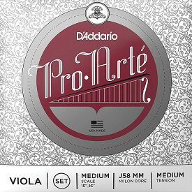 D'Addario Pro Arte Viola Strings J58 MM ダダリオ ヴィオラ弦 ミディアムスケール ミディアムテンション セット