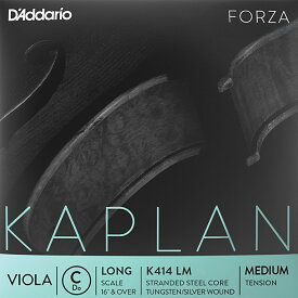 D'Addario Kaplan Forza Viola Strings K414 LM ダダリオ ヴィオラ弦 ロングスケール ミディアムテンション バラ弦 C線