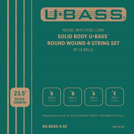 KALA Solid Body U-BASS Strings Round Wound KA-BASS-4-SC カラ ユーベース ニッケル ラウンドワウンド