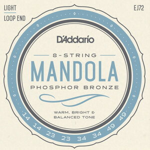 D'Addario EJ72 Mandolla Light 014-049 Phosphor Bronze �_�_���I �}���h�[����