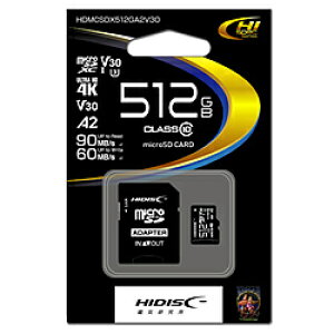 nCfBXN microSDXCJ[h HDMCSDX512GA2V30 mClass10 /512GBn HDMCSDX512GA2V30