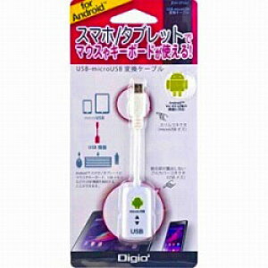 Nakabayashi ZUH-OTG01W@^ubg/X}[gtHΉUSBϊA_v^iAndroid/USB A|USB microB ڑ/USBzXg@\/100mm/zCgj ZUHOTG01W y864z