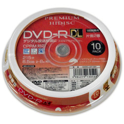磁気研究所 HDDR21JCP10SP DVD-R 10Pスピンドル 【超特価】 DL録画用 安心の定価販売