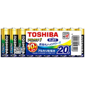 TOSHIBA(東芝) 【単三形】20本　アルカリ乾電池「アルカリ1」　LR6AN 20MP LR6AN20MP