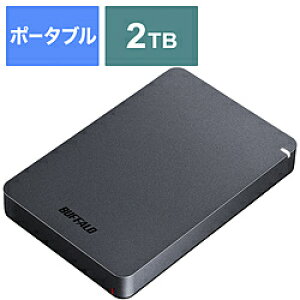 BUFFALO(�o�b�t�@���[�j HD-PGF2.0U3-BBKA(�u���b�N)�@ USB3.1(Gen.1)�Ή� �|�[�^�u���n�[�h�f�B�X�N[2TB/Win�EMac�Ή�] HDPGF2.0U3BBKA [�U���s��] [����s��]