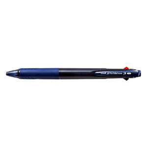 三菱えんぴつ ［油性ボールペン］ ジェットストリーム 3色ボールペン 透明ネイビー（ボール径：0.7mm） SXE340007T.9 SXE340007T