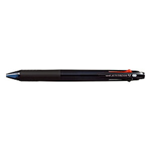 三菱えんぴつ [油性ボールペン] ジェットストリーム 4色ボールペン 透明ブラック （ボール径：0.7mm、インク色：黒・赤・青・緑） SXE450007T.24 SXE450007T