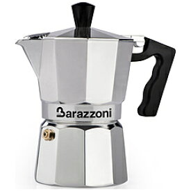BARAZZONI 直火用 エスプレッソコーヒーメーカー2カップ LA CAFFETTIERA ALLUMINIO E COLORATA シルバー 830005502 830005502