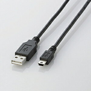 ELECOM(�G���R��) U2C-M30BK �iUSB2.0�P�[�u��/mini-B�^�C�v/�u���b�N/3.0m�j U2CM30BK