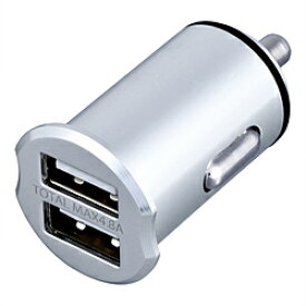セイワ USB2ポート DCアルミパワープラグ 計4.8A シルバー F304 F304