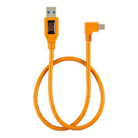 テザーツールズ テザープロ ライト アングル アダプター USB 2.0 トゥ USB 2.0 ミニ -B 5- ピン オレンジ CU51RT02-ORG CU51RT02ORG