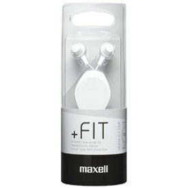 maxell +FiT(ホワイト)MXH-C110RWH＜1.0mコード＞【コード巻き取り】 カナル型イヤホン MXHC110RWH