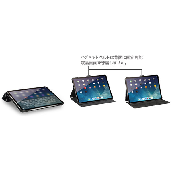 BUFFALO(バッファロー） 11インチ iPad Pro（第2世代）用 3アングルレザーケース ブルー BSIPD2011CL3BL  BSIPD2011CL3BL | ソフマップ楽天市場店
