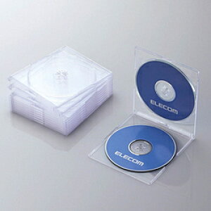 ELECOM(GR) CD/DVD/Blu-rayΉ[XP[Xi2[×10ZbgENAjCCD-JSCSW10CR CCDJSCSW10CR