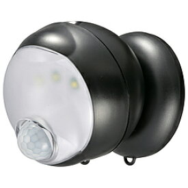 オーム電機 360センサーライト monban ブラック LS-BH11SH4-K ［白色］ LSBH11SH4K