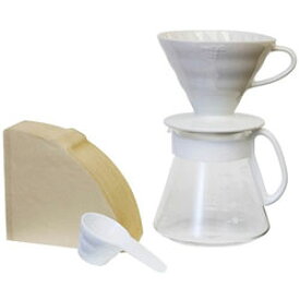 ハリオ V60セラミックドリッパ―セット02 （サーバー容量 600ml） 　XVDD-3012W XVDD3012W
