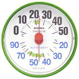 エンペックス 温湿度計 「ルシード」 BC3653（フォレストグリーン）【ビックカメラグループオリジナル】 BC3653 【864】