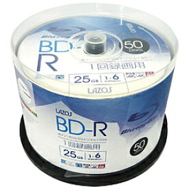 リーダーメディアテクノ 録画用BD-R LAZOS L-B50P ［50枚 /25GB /インクジェットプリンター対応］ LB50P