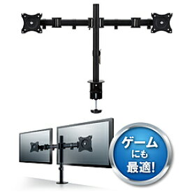 ELECOM(エレコム) ディスプレイアーム/デュアルアーム/ロング/ブラック DPA-DL01BK DPADL01BK