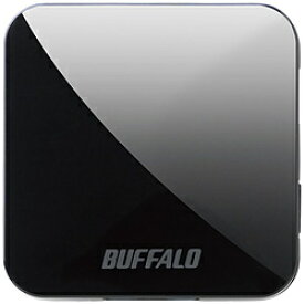 BUFFALO(バッファロー） トラベルルーター親機単体［11ac/n/a/g/b 433+150Mbps］　ブラック PS5対応 WMR-433W2-BK WMR433W2BK [振込不可]