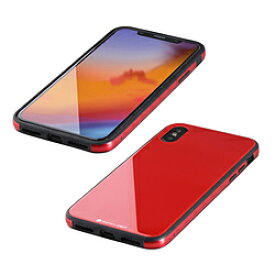 【在庫限り】 IO DATA(アイオーデータ) iPhone XS Max 6.5インチ用 ガラス+TPU+アルミ複合素材ケース レッド BKS-IP18LTGGARD BKSIP18LTGGARD 【864】 [振込不可]