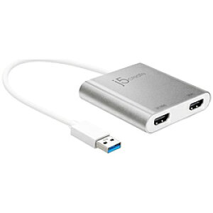 J5 JUA365 USB3.0 to Dual 4K  2K HDMI Dual }`fBXvCΉOtBbNA_v^[mUSB-A  HDMIx2n JUA365 [Us] [s]