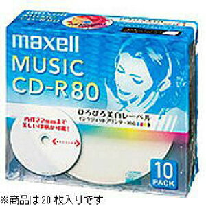 maxell CDRA80WP.20S@iypCD-R/80/20/CNWFbgv^Ή/zCgj CDRA80WP.20S