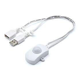 タイムリー USB人感センサー 動きに反応して電源ON USBSENSOR-WH ホワイト USBSENSORWH
