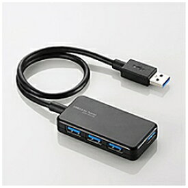 ELECOM(エレコム) 【Surface対応】USB3.0ハブ［バスパワー］　Windowsタブレット向け （4ポート・ブラック）　U3HA-411BBK U3HA411BBK