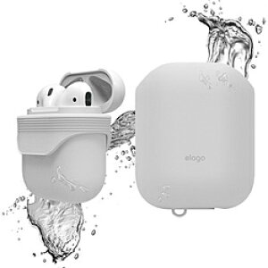 ELAGO AirPods(�G�A�[�|�b�Y)WaterProof Case(�P�[�X) for AirPods EL_APDCSSCWC_WH White ELAPDCSSCWCWH