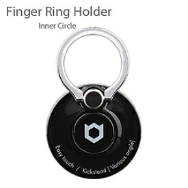 HAMEE 〔スマホリング〕　iFace Finger Ring Holder インナーサークルタイプ　ブラック　IFACEリングICBK 【864】 [振込不可]
