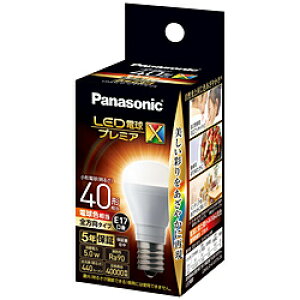 Panasonic(pi\jbN) LEDd 5.0W v~AX LDA5LDGE17SZ4 mE17 /ʓd` /40W /dF /1 /S^Cvn LDA5LDGE17SZ4