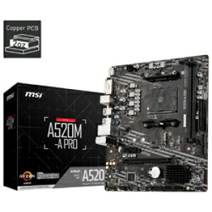 MSI(�G���G�X�A�C) �}�U�[�{�[�h A520M-A PRO �mMicroATX /Socket AM4�n A520MAPRO [�U���s��] [����s��]