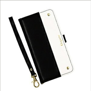 �ߒ� iPhone 11�Ή��@�蒠�^�P�[�X�@�G���K���e �c�[�g�� �u���b�N�E�z���C�g EL-IP11-08BW ELIP1108BW �y864�z
