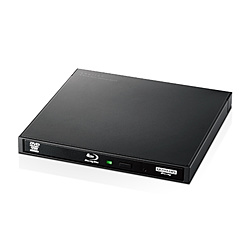 Logitec(ロジテック) 外付け ブルーレイドライブ BDXL DVD CD USB 3.2 Gen1 3.1 Gen1 ケーブル2本 書き込みソフト付 バスパワー M-DISC UHD BD対応 薄型 対応 ブラック LBDPWA6U3CLBK