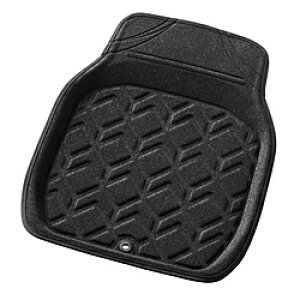 BONFORM 6459-01BK バケットマット 3Dジオガード 軽/普通車用 フロント用1枚入り ノンスリップ加工 抗菌防臭加工 サイズ:48×62cm カラー:ブラック