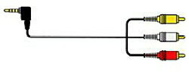 JVCケンウッド VX-ML30G (3.0mピンプラグケーブル/ピンプラグ+ステレオ音声⇔4極ミニプラグ） VXML30G