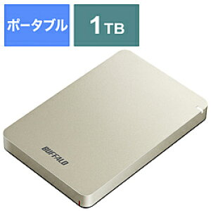 BUFFALO(obt@[j HD-PGF1.0U3-GLA(S[h)@ USB3.1(Gen.1)Ή |[^un[hfBXN[1TB/WinEMacΉ] HDPGF1.0U3GLA