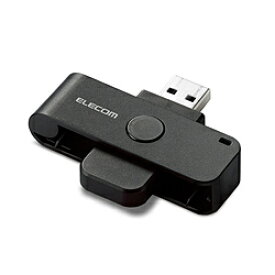 ELECOM(エレコム) 接触型ICカードリーダーライター USB-A接続 (Mac/Windows11対応) ブラック MR-ICD102BK ［マイナンバーカード対応］ MRICD102BK