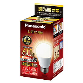 【在庫限り】 Panasonic(パナソニック) LDA7LGDSK6 LED電球 [E26 /電球色] LDA7LGDSK6 [振込不可]