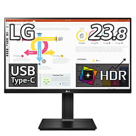 LG(エルジー) USB-C接続 PCモニター 24QP750-B ［23.8型 /ワイド /WQHD(2560×1440）］