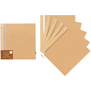 セキセイ スペア台紙ライトフリーM アルバムカフェ 1束5枚入り クラフト XP-46F-48 XP46F48