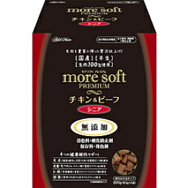 ペティオ アドメイト moresoft プレミアム チキン＆ビーフ シニア 600g