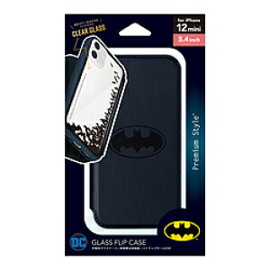 PGA iPhone 12 mini�p �K���X�t���b�v�P�[�X [�o�b�g�}��] PG-WGF20F04BAT PGWGF20F04BAT �y864�z