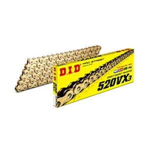 大同工業 バイク用チェーン サイズ:140L GOLD 520VX3-140ZBGOLD 520VX3140ZBGOLD