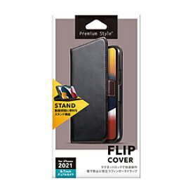 PGA iPhone 13 対応 6.1inch 2眼 フリップカバー ブラック Premium Style PG-21KFP02BK PG21KFP02BK