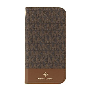 �}�C�P���R�[�X MICHAEL KORS - Folio Case Bicolor with Tassel Charm for iPhone 13 Pro Max [ Brown/Camel ] MKBCBCMFLIP2167 �y864�z