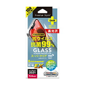 PGA iPhone 13 miniΉ 5.4inch R/RECXtیKX X[p[NA Premium Style PG-21JGLK01CL PG21JGLK01CL